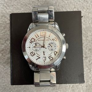 Michael Kors Watch - silver with gold numbers
